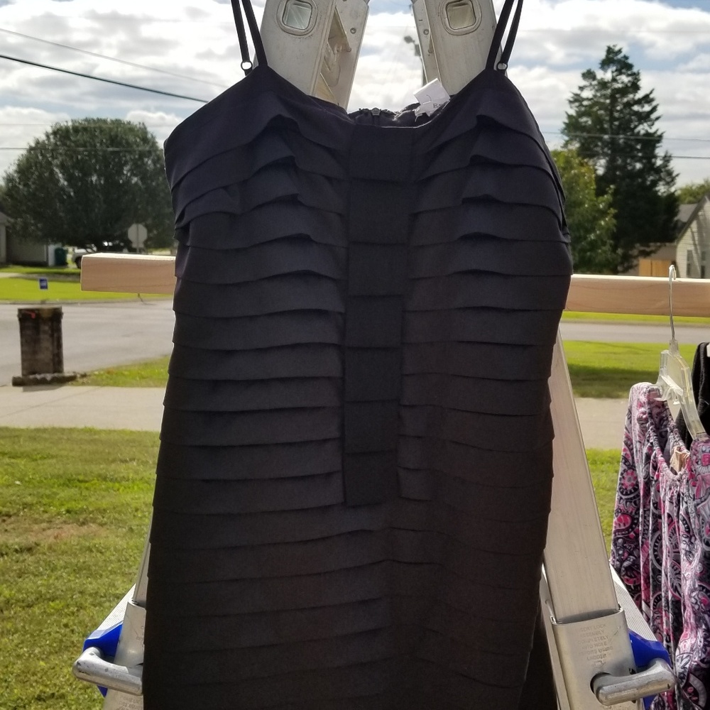 Spaghetti strap little black dress